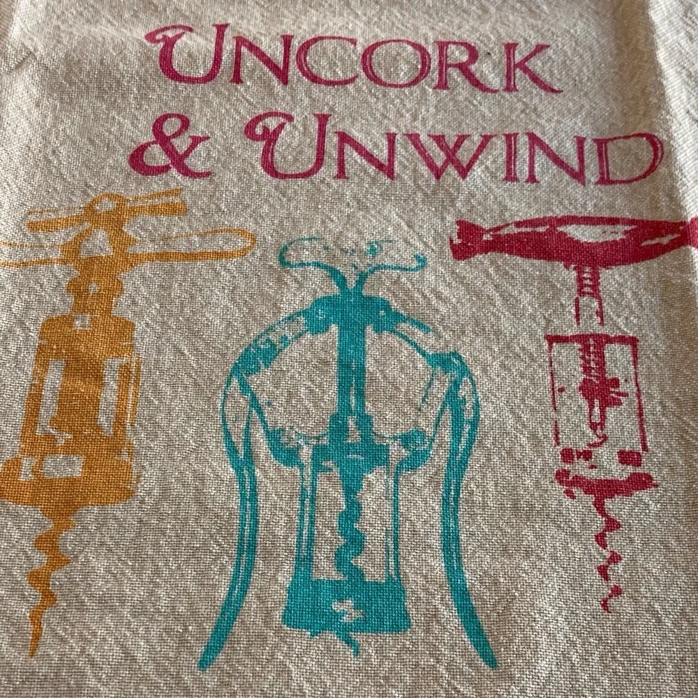 Artistic Accents Rustic Kitchen Dish Towels Uncork & Unwind